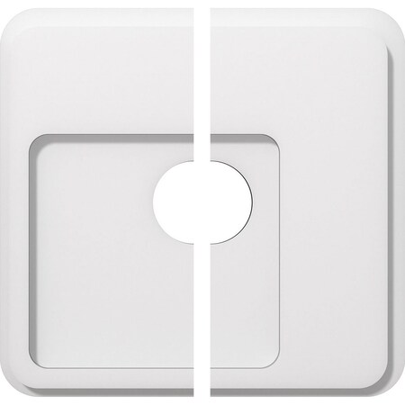 Ekena Millwork Lucan Architectural Grde PVC Contemporary Ceiling Medallion, Two Piece, 14"OD x 3"ID x 4 3/4"C x 1"P CMP14LN2-03000
